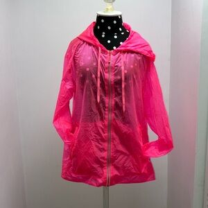 Lilly Pulitzer neon pink windbreaker